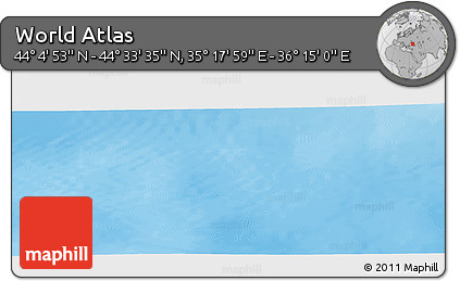 Physical Panoramic Map of the Area around 44° 19' 14" N, 35° 46' 29" E
