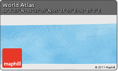 Physical Panoramic Map of the Area around 44° 19' 14" N, 35° 46' 29" E