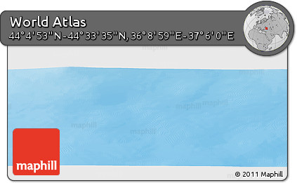 Physical Panoramic Map of the Area around 44° 19' 14" N, 36° 37' 30" E