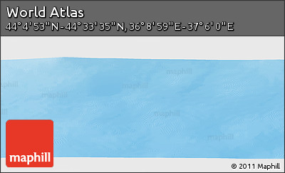 Physical Panoramic Map of the Area around 44° 19' 14" N, 36° 37' 30" E