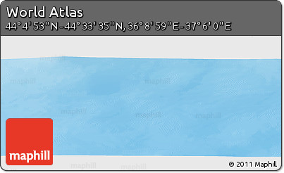 Physical Panoramic Map of the Area around 44° 19' 14" N, 36° 37' 30" E