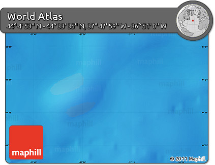 Physical Map of the Area around 44° 19' 14" N, 37° 19' 30" W