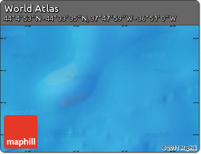 Physical Map of the Area around 44° 19' 14" N, 37° 19' 30" W