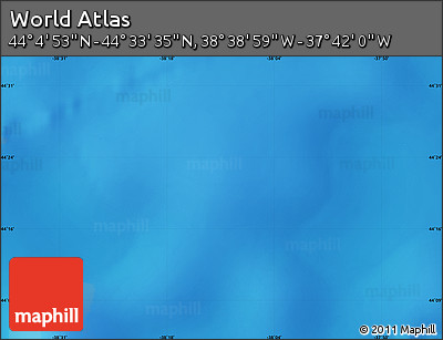 Physical Map of the Area around 44° 19' 14" N, 38° 10' 29" W
