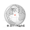 Outline Map of the Area around 44° 19' 14" N, 39° 1' 29" W, rectangular outline