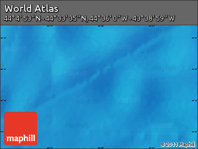 Shaded Relief Map of the Area around 44° 19' 14" N, 44° 7' 30" W