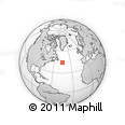 Outline Map of the Area around 44° 19' 14" N, 44° 58' 30" W, rectangular outline