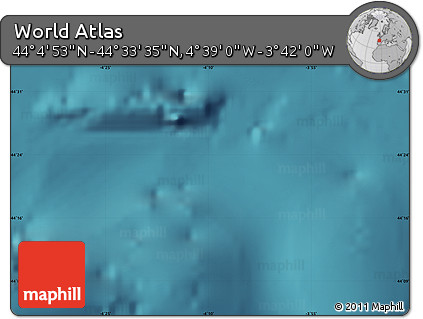 Satellite Map of the Area around 44° 19' 14" N, 4° 10' 30" W