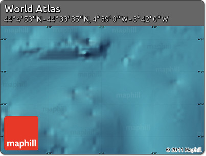 Satellite Map of the Area around 44° 19' 14" N, 4° 10' 30" W