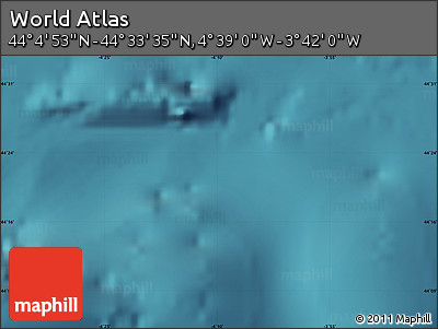 Satellite Map of the Area around 44° 19' 14" N, 4° 10' 30" W