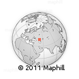Outline Map of the Area around 44° 19' 14" N, 50° 13' 30" E, rectangular outline