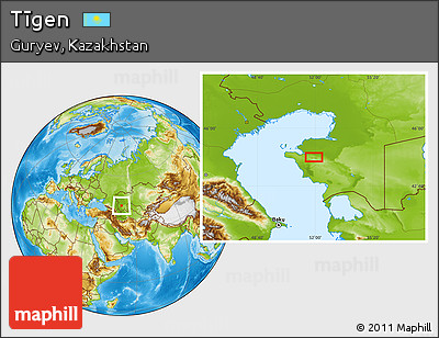 Physical Location Map of Tīgen