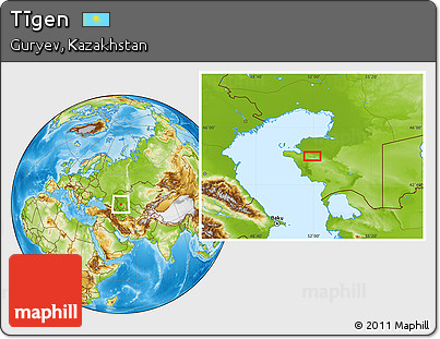 Physical Location Map of Tīgen