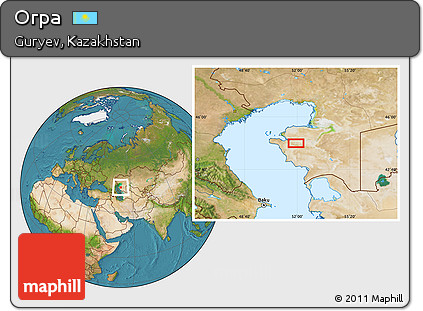 Satellite Location Map of Orpa