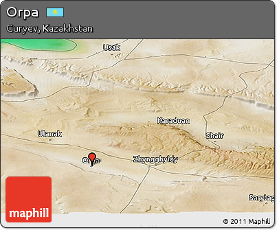 Satellite Panoramic Map of Orpa