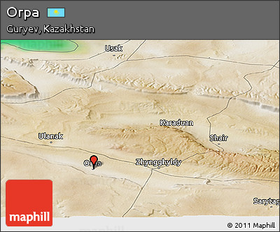 Satellite Panoramic Map of Orpa