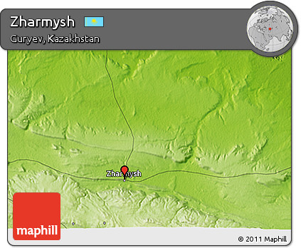 Physical 3D Map of Zharmysh