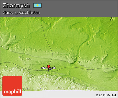 Physical 3D Map of Zharmysh