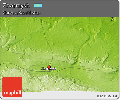 Physical 3D Map of Zharmysh