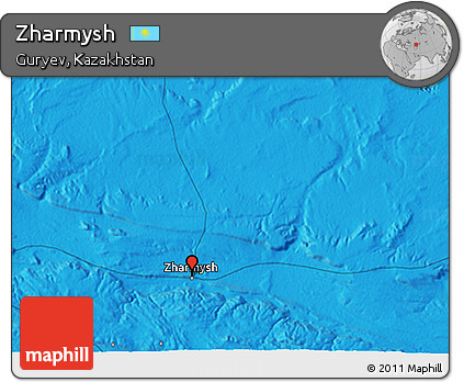 Political 3D Map of Zharmysh