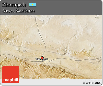 Satellite 3D Map of Zharmysh