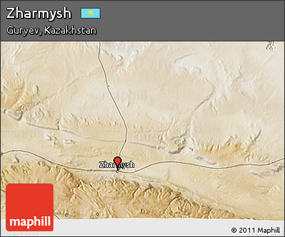 Satellite 3D Map of Zharmysh