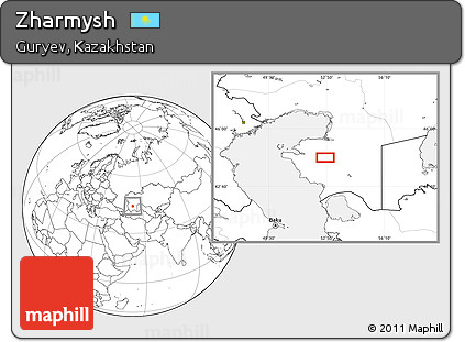 Blank Location Map of Zharmysh
