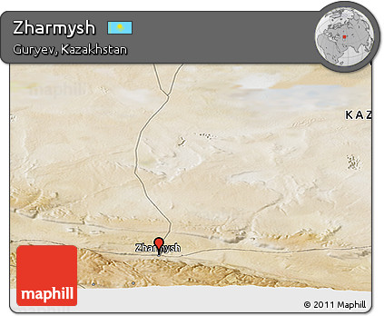 Satellite Panoramic Map of Zharmysh