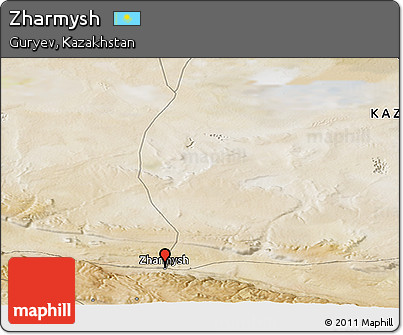 Satellite Panoramic Map of Zharmysh