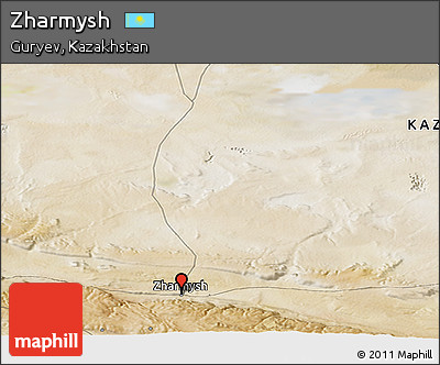 Satellite Panoramic Map of Zharmysh