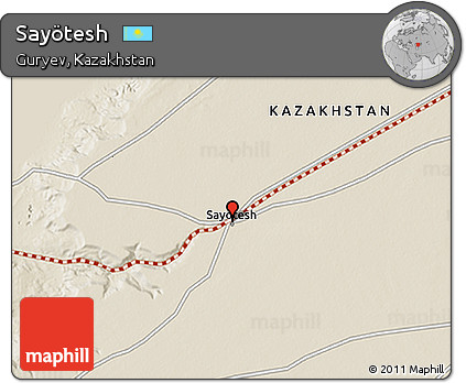 Shaded Relief 3D Map of Sayötesh