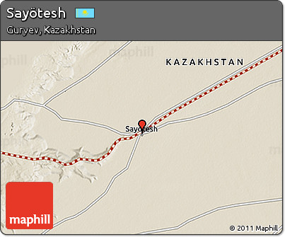 Shaded Relief 3D Map of Sayötesh