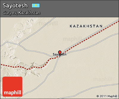 Shaded Relief 3D Map of Sayötesh
