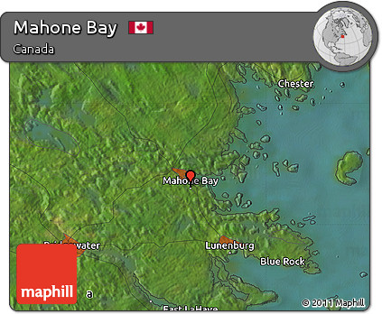 Satellite Map of Mahone Bay