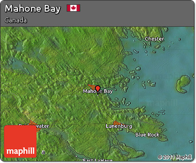 Satellite Map of Mahone Bay