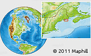 Physical Location Map of Sealand