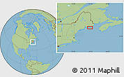 Savanna Style Location Map of Sealand