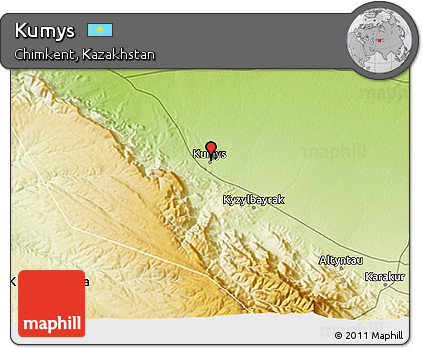 Physical 3D Map of Kumys