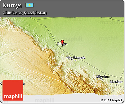 Physical 3D Map of Kumys