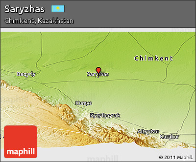 Physical Panoramic Map of Saryzhas