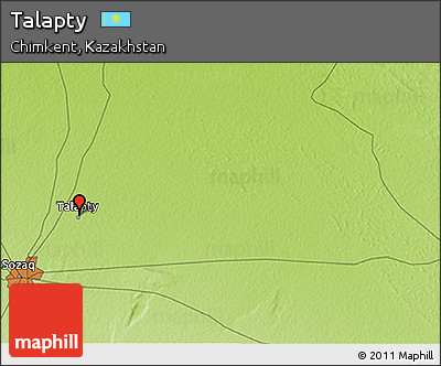 Physical 3D Map of Talapty