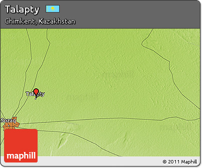 Physical 3D Map of Talapty