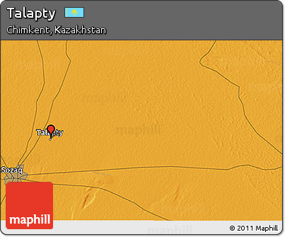 Political 3D Map of Talapty