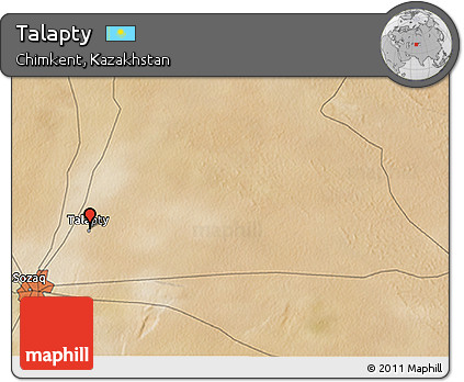 Satellite 3D Map of Talapty