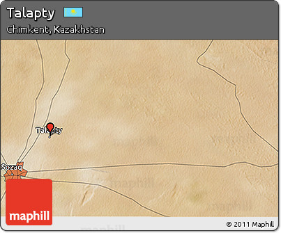 Satellite 3D Map of Talapty