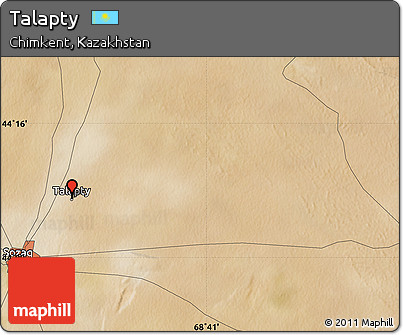 Satellite Map of Talapty