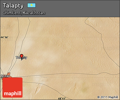 Satellite Map of Talapty
