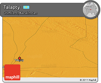 Political Panoramic Map of Talapty