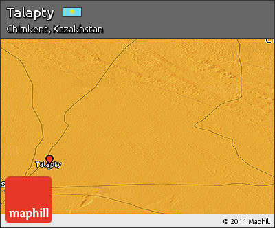 Political Panoramic Map of Talapty