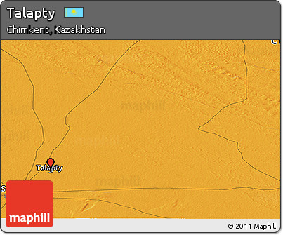 Political Panoramic Map of Talapty